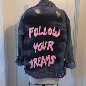 NWT Follow Your Dreams Jean Jacket